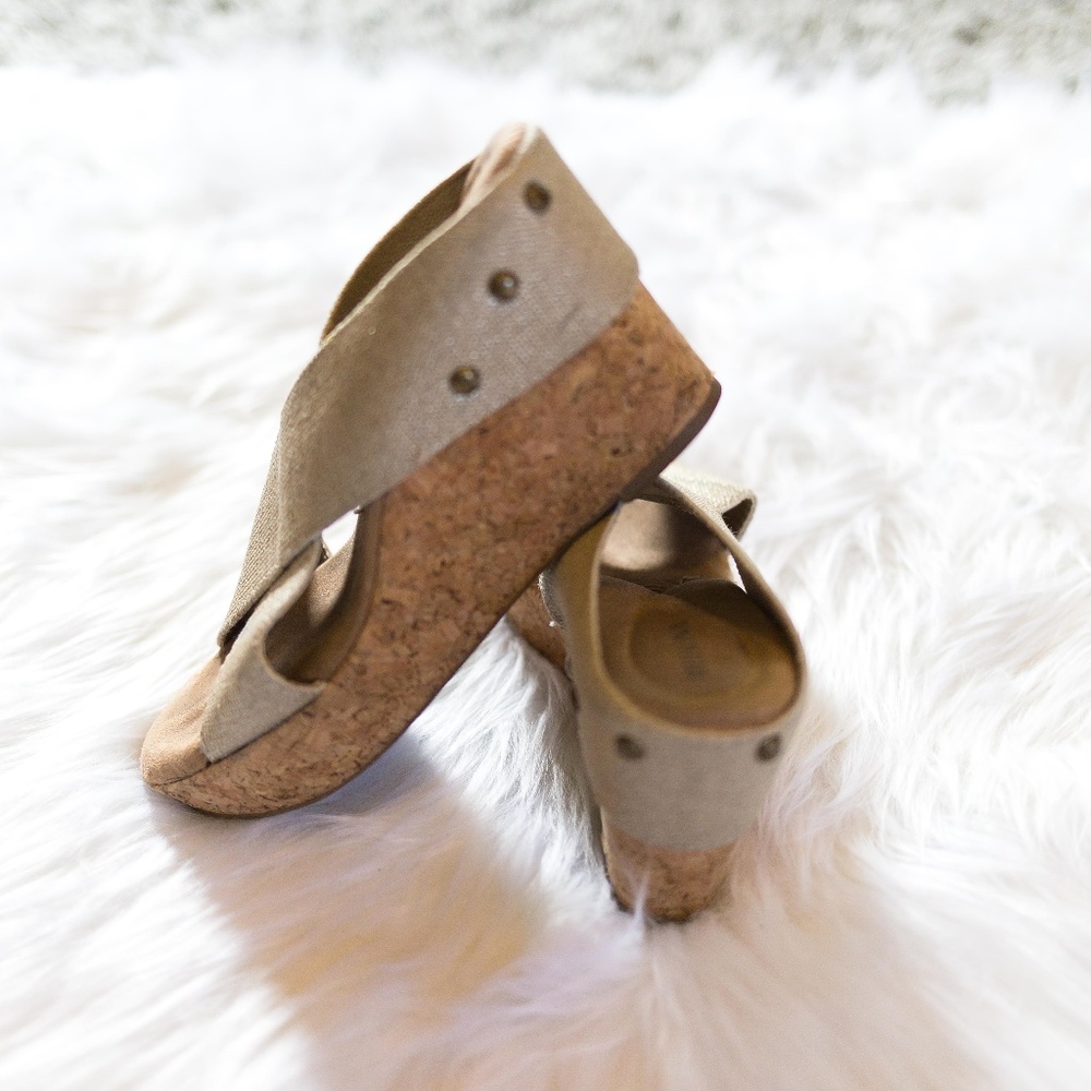 Merona Shimmer Canvas Wedges